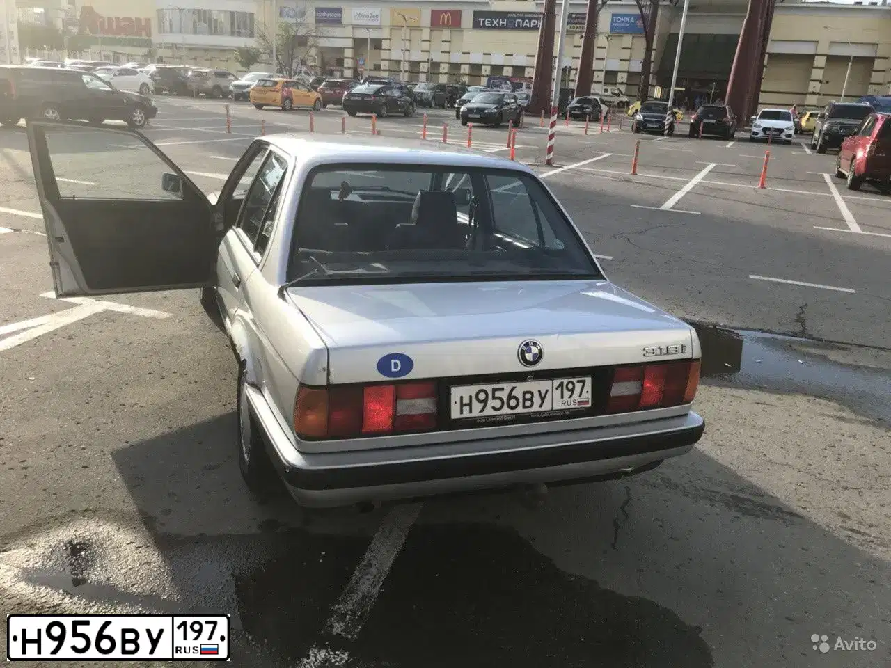 Фото автомобиля BMW W SERIE 3, 1990 — госномер К534РА799. Цвет: Серый