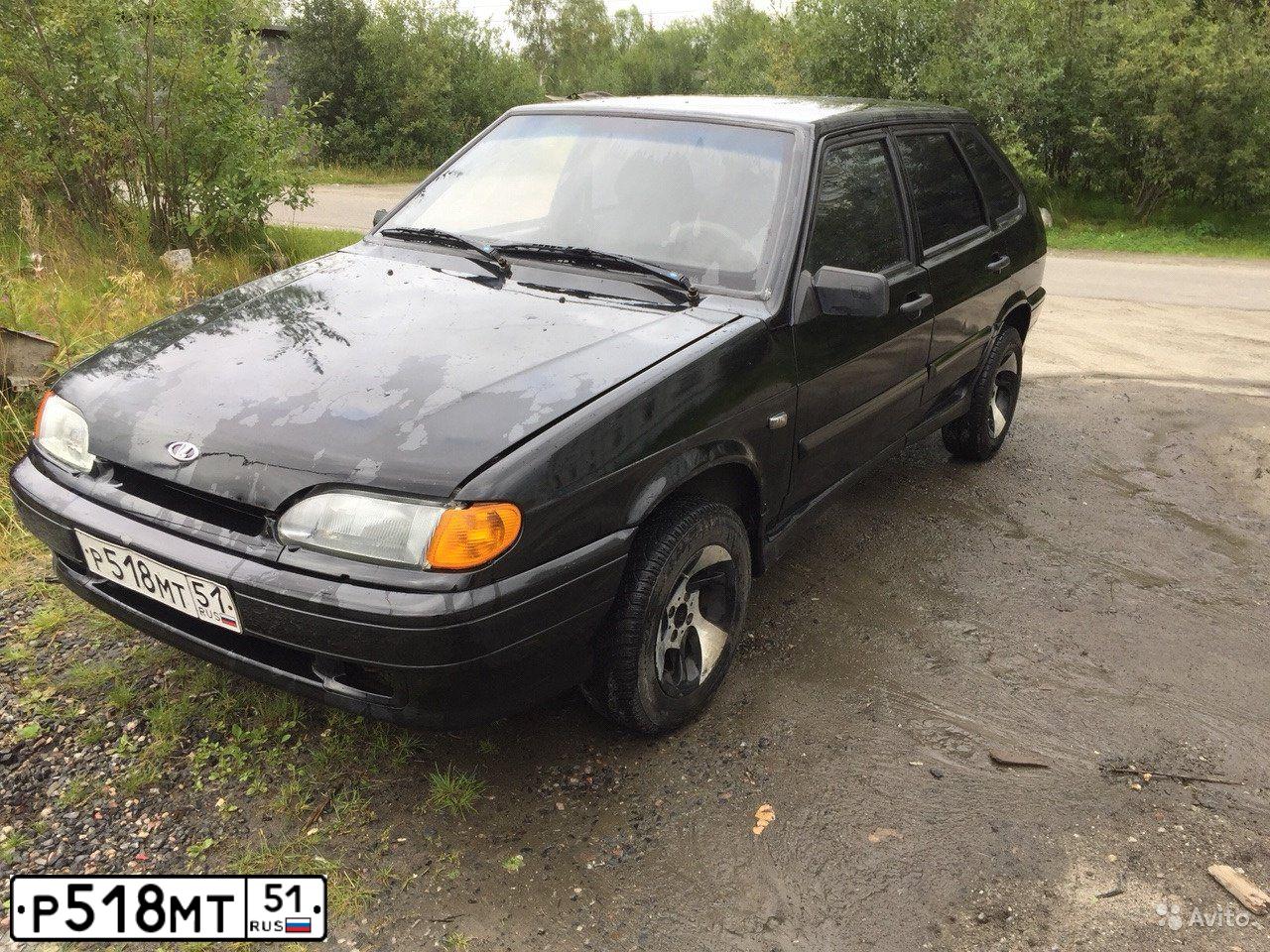 Фото автомобиля LADA 2114 SAMARA, 2007 — госномер Р518МТ51. Цвет: ЧЕРНЫЙ