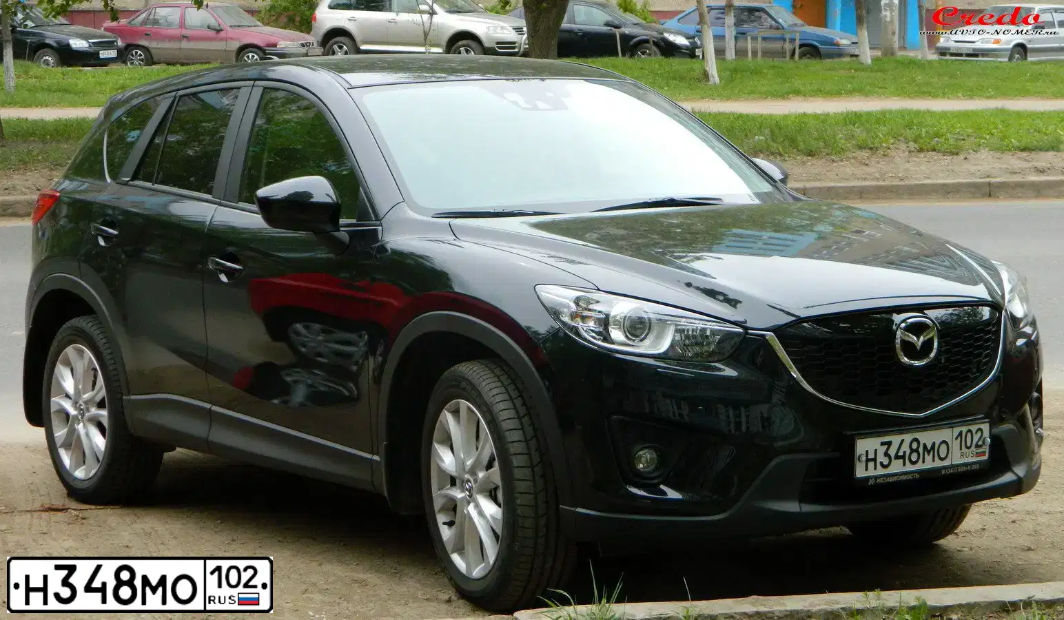 Фото автомобиля MAZDA CX-5, 2012 — госномер Н222АС154. Цвет: ЧЕРНЫЙ