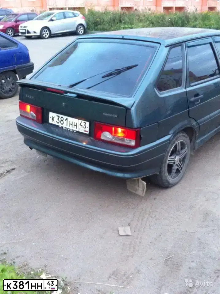 Фото автомобиля LADA 2114 SAMARA, 2008 — госномер К381НН43. Цвет: СЕРО-СИНЕ-ЗЕЛЕНЫЙ