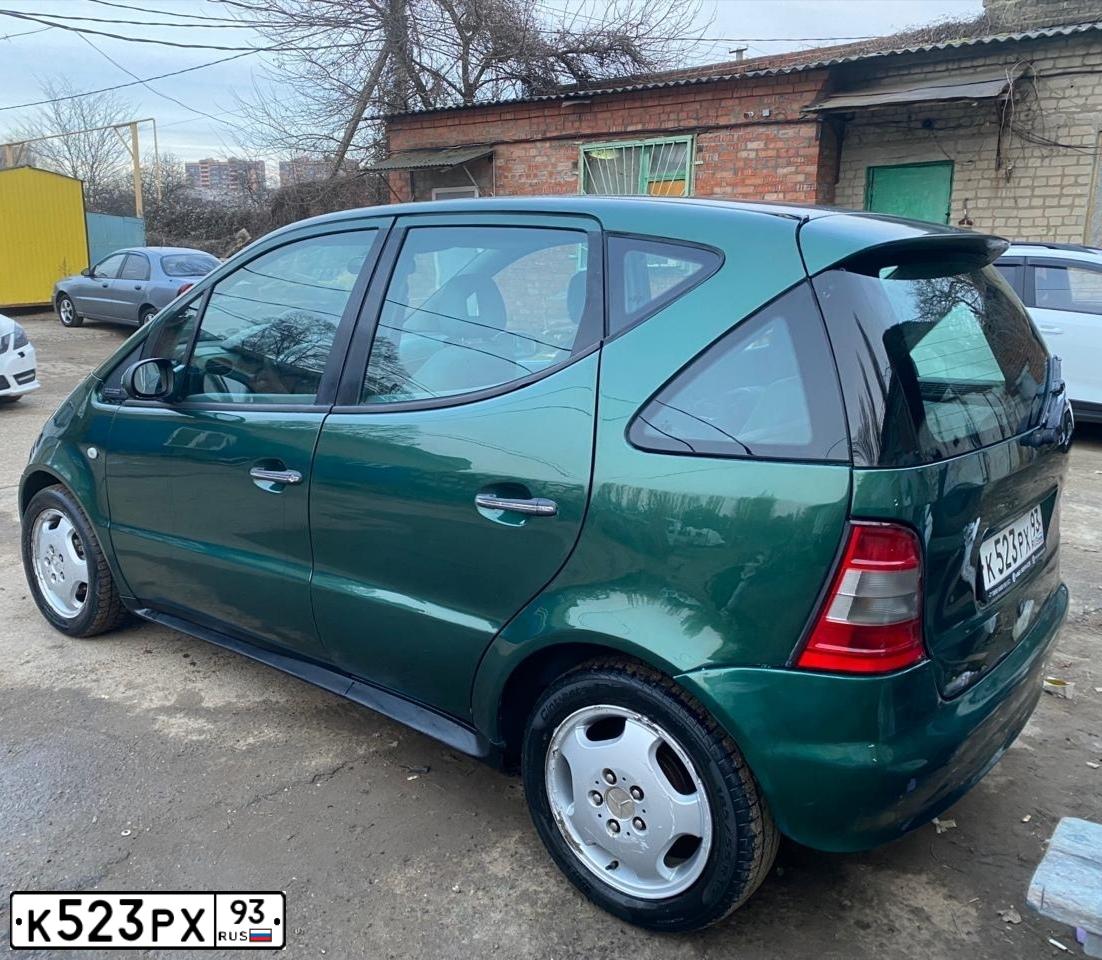 Фото автомобиля MERCEDES-BENZ A160, 1999 — госномер О796АВ126. Цвет: ЗЕЛЕНЫЙ