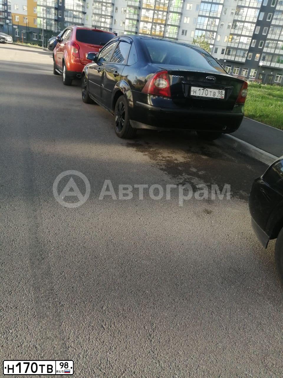 Фото автомобиля FORD D FOCUS, 2007 — госномер Н170ТВ98. Цвет: ЧЕРНЫЙ
