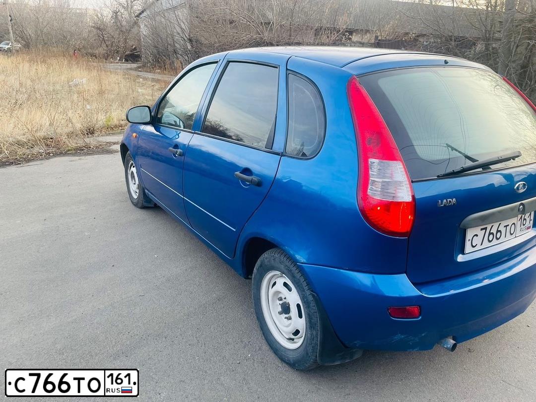 Фото автомобиля LADA 1119 KALINA, 2009 — госномер С766ТО161. Цвет: ЯРКО-СИНИЙ