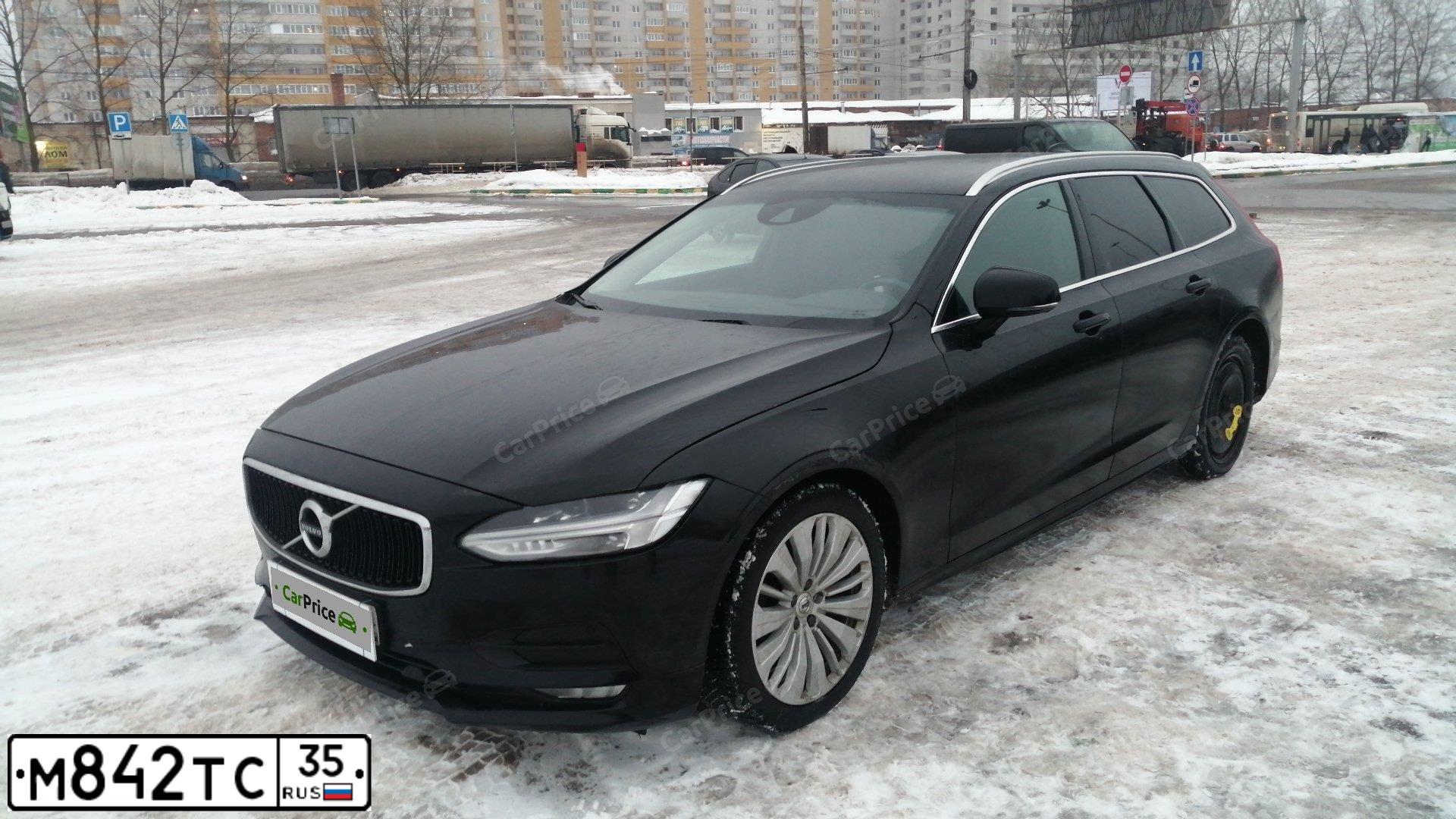 Фото автомобиля ВОЛЬВО V90, 2019 — госномер М810ОМ35. Цвет: ЧЕРНЫЙ