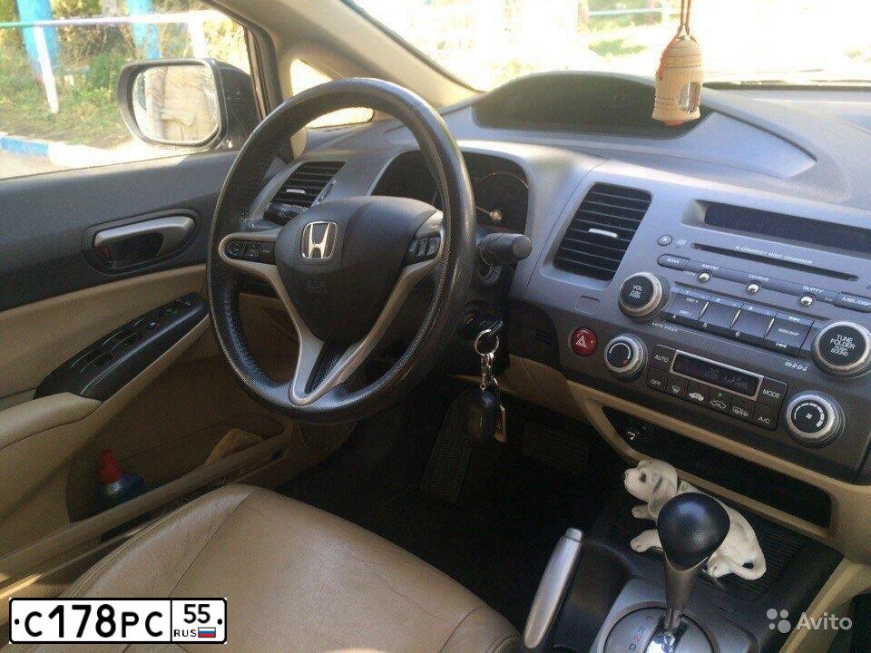 Фото автомобиля HONDA CIVIC, 2007 — госномер С178РС55. Цвет: ЧЕРНЫЙ