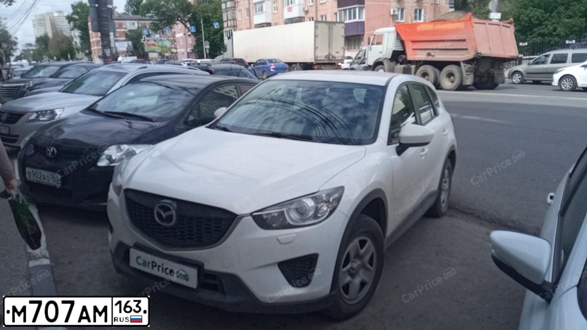 Фото автомобиля MAZDA CX-5, 2014 — госномер М707АМ163. Цвет: БЕЛЫЙ ПЕРЛАМУТР