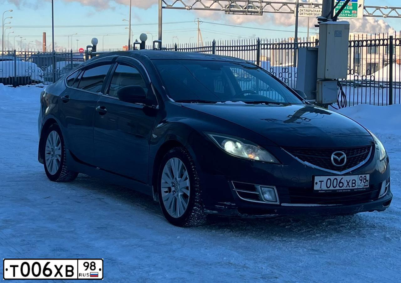 Фото автомобиля MAZDA 6, 2008 — госномер Т398ЕВ196. Цвет: ВИШНЕВЫЙ