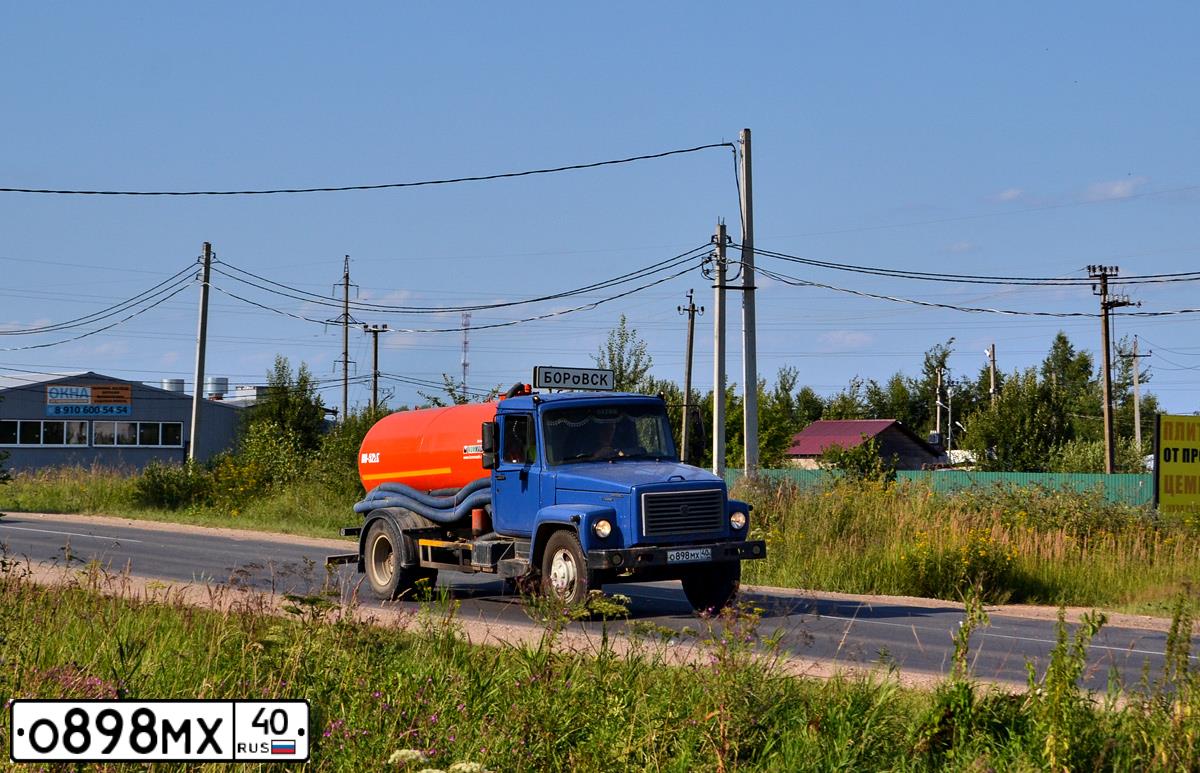 Фото автомобиля GAZ 3309, 2007 — госномер О898МХ40. Цвет: СИНИЙ