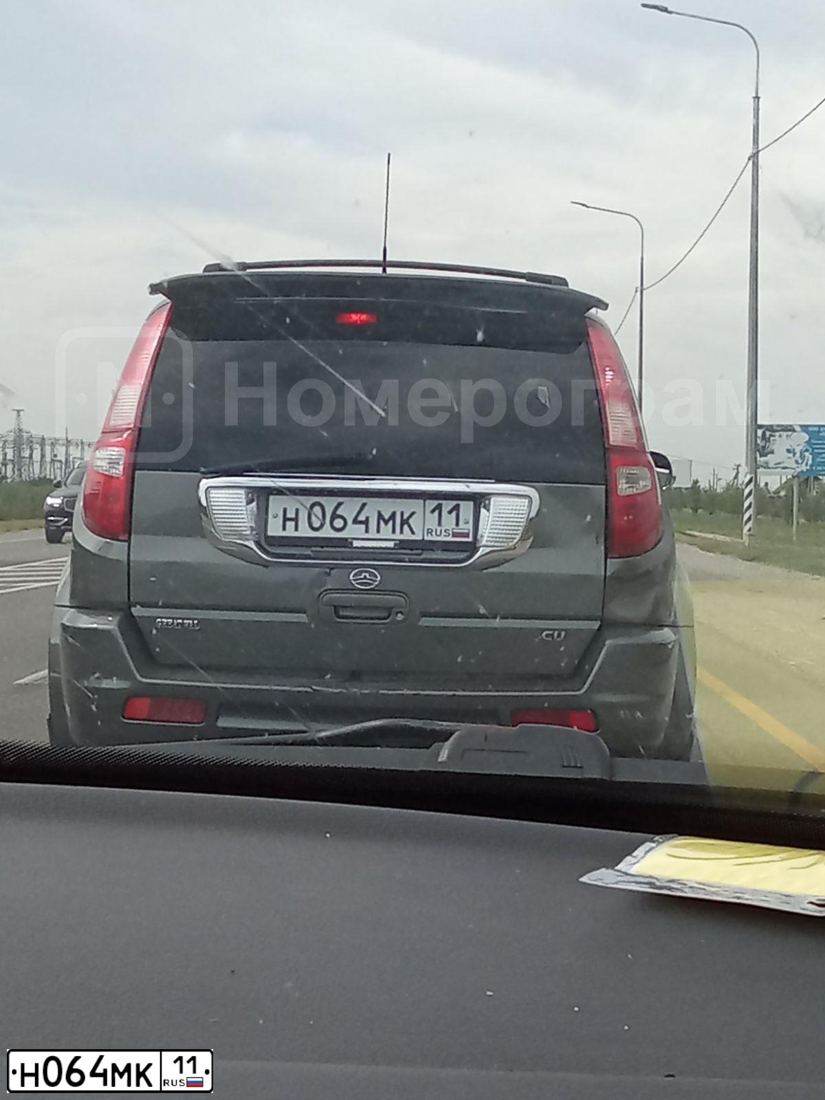 Фото автомобиля GREAT WALL HOVER, 2008 — госномер Н064МК11. Цвет: СЕРЫЙ