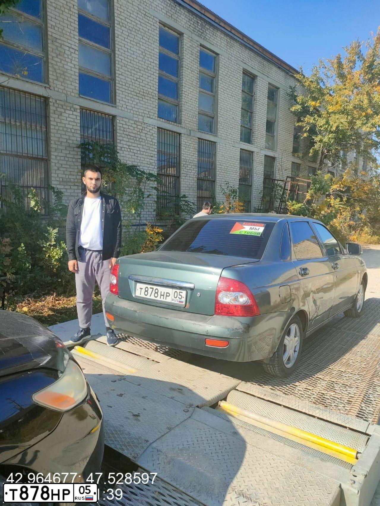 Фото автомобиля LADA 2170 PRIORA, 2010 — госномер Т878НР05. Цвет: СЕРО-СИНЕ-ЗЕЛЕНЫЙ