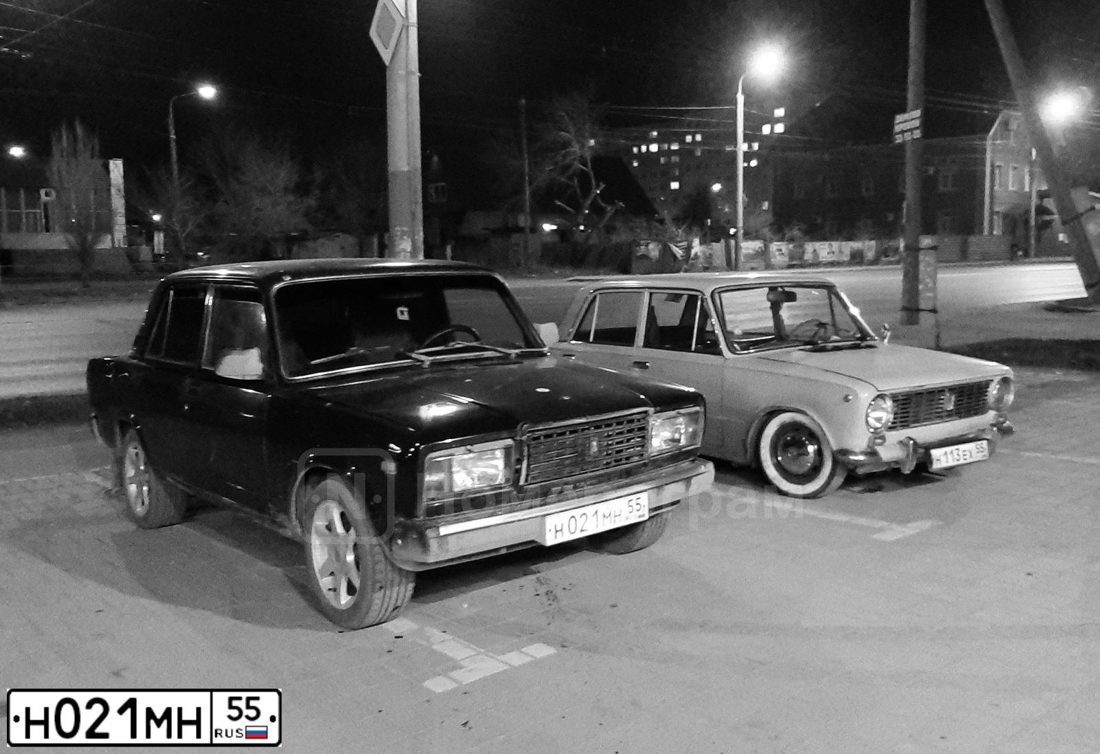Фото автомобиля LADA 2107, 2007 — госномер Н021МН55. Цвет: ТЕМНО - ВИШНЕВЫЙ