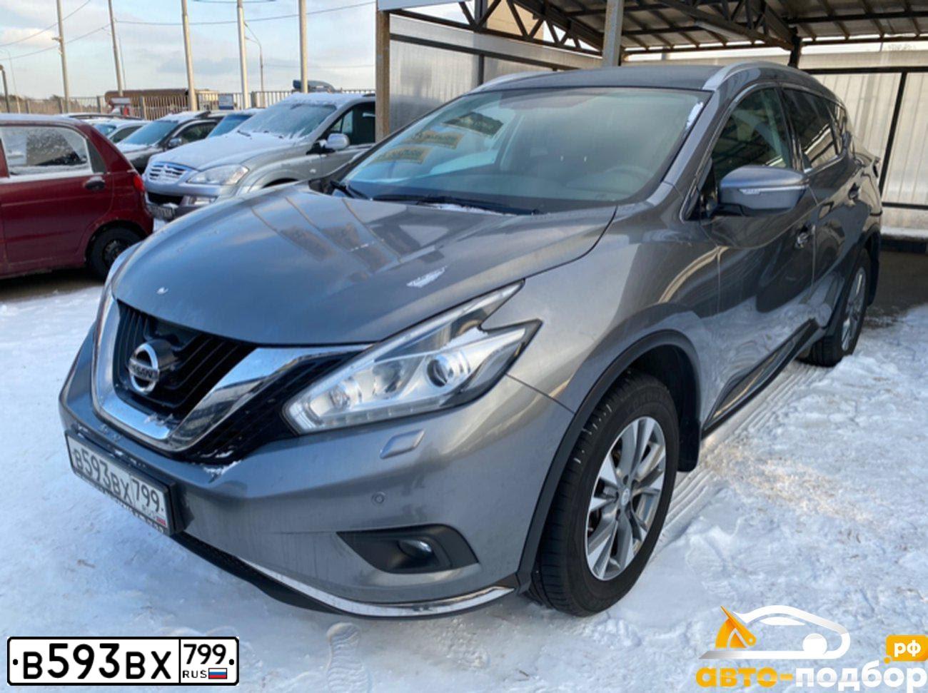 Фото автомобиля NISSAN MURANO, 2018 — госномер Р618АХ76. Цвет: Серый