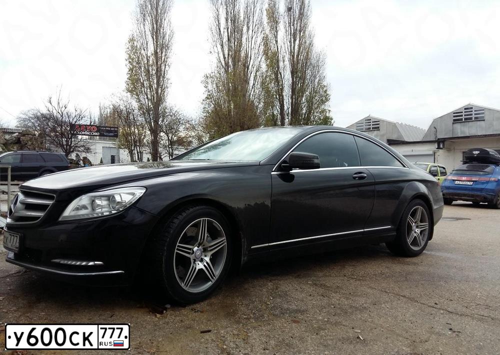 Фото автомобиля MERCEDES CL-KLASSE, 2007 — госномер У600СК777. Цвет: ЧЕРНЫЙ