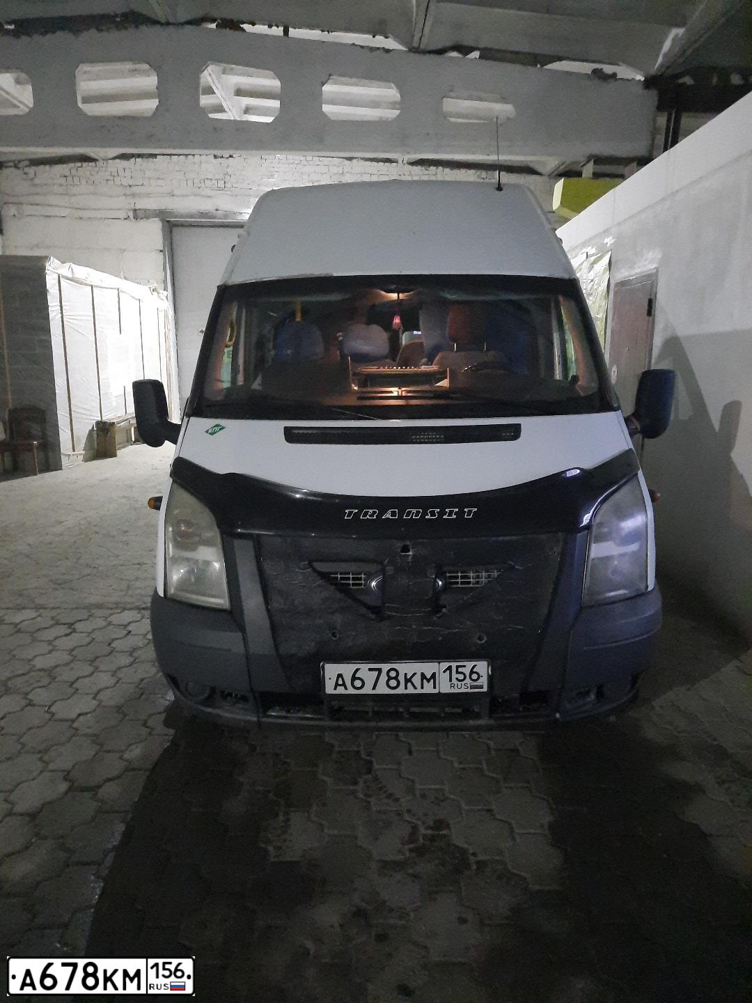Фото автомобиля FORD TRANSIT, 2013 — госномер А678КМ156. Цвет: Белый