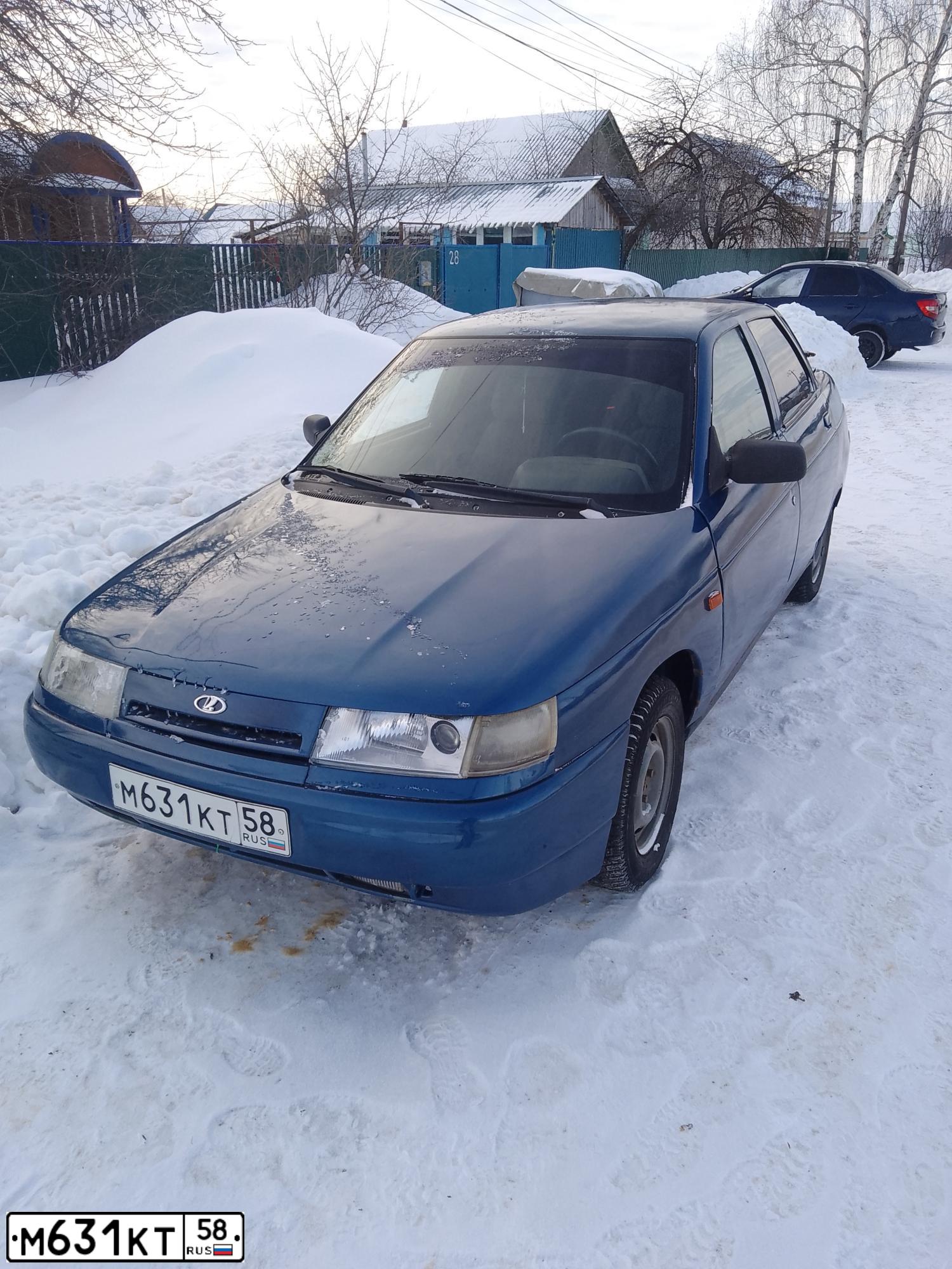 Фото автомобиля LADA 2110, 2005 — госномер М631КТ58. Цвет: СЕРЕБРИСТО-ТЕМНО-СИНИЙ