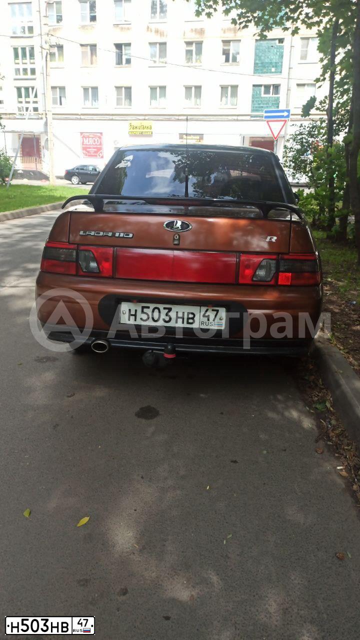 Фото автомобиля LADA 2110, 1999 — госномер Н503НВ47. Цвет: КРАСНО-КОРИЧНЕВЫЙ