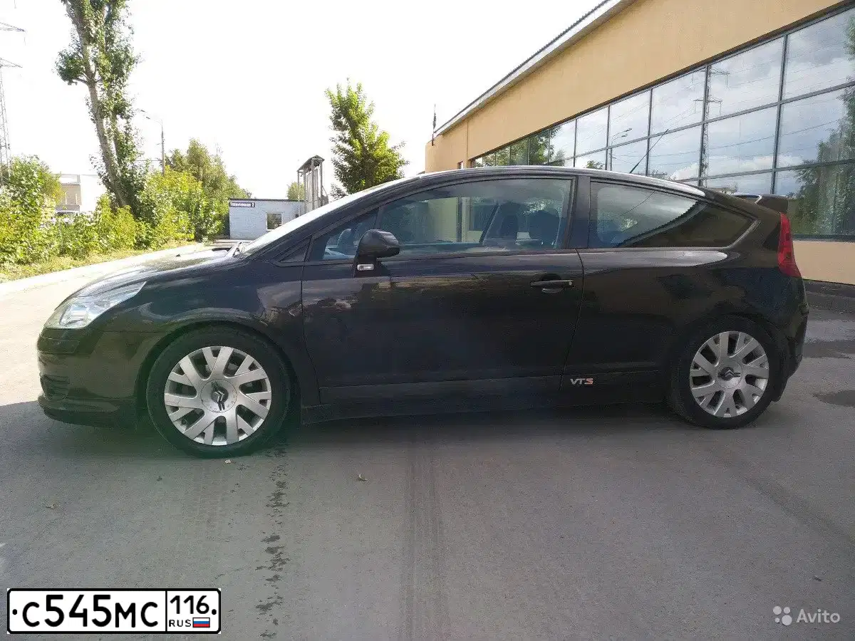 Фото автомобиля CITROEN C4, 2007 — госномер С545МС116. Цвет: ЧЕРНЫЙ