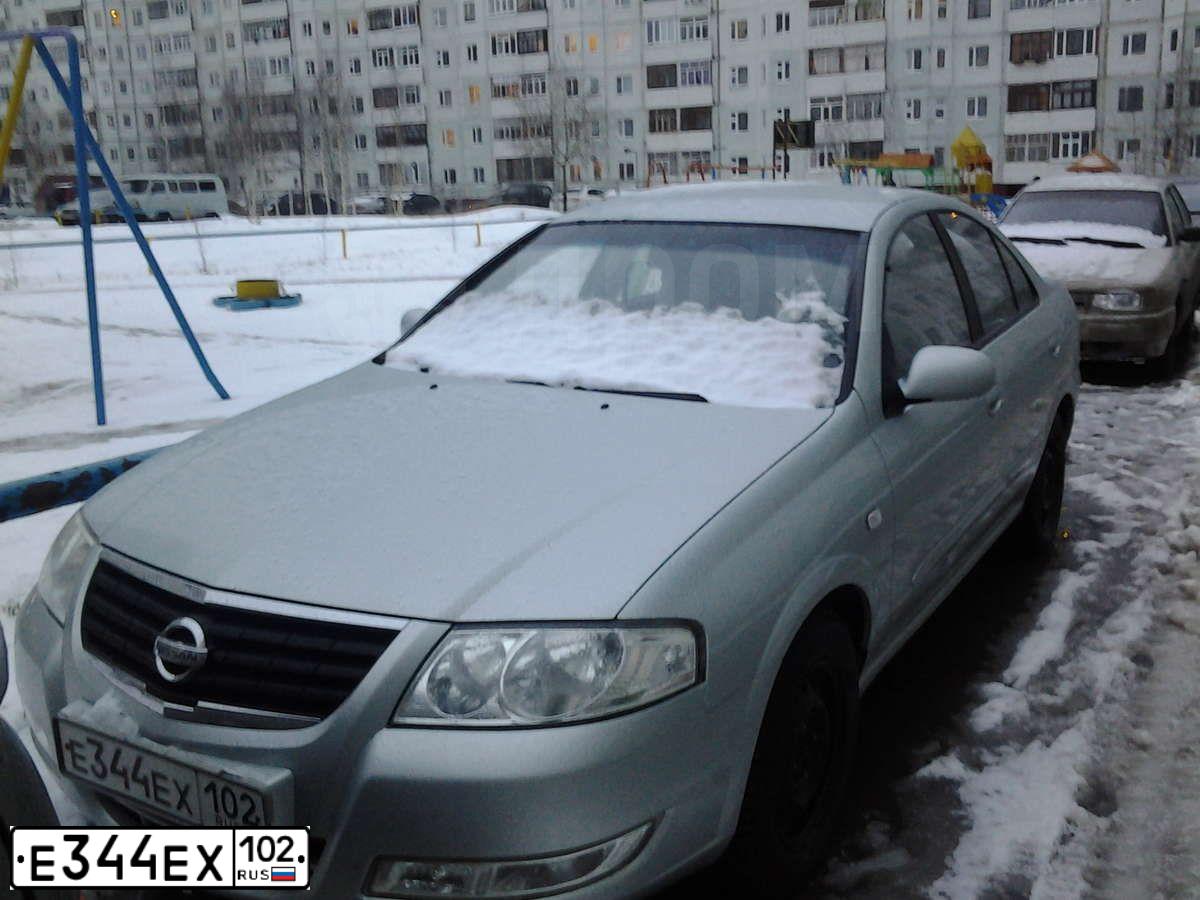 Фото автомобиля NISSAN ALMERA, 2007 — госномер Е344ЕХ102. Цвет: СЕРЕБРИСТЫЙ