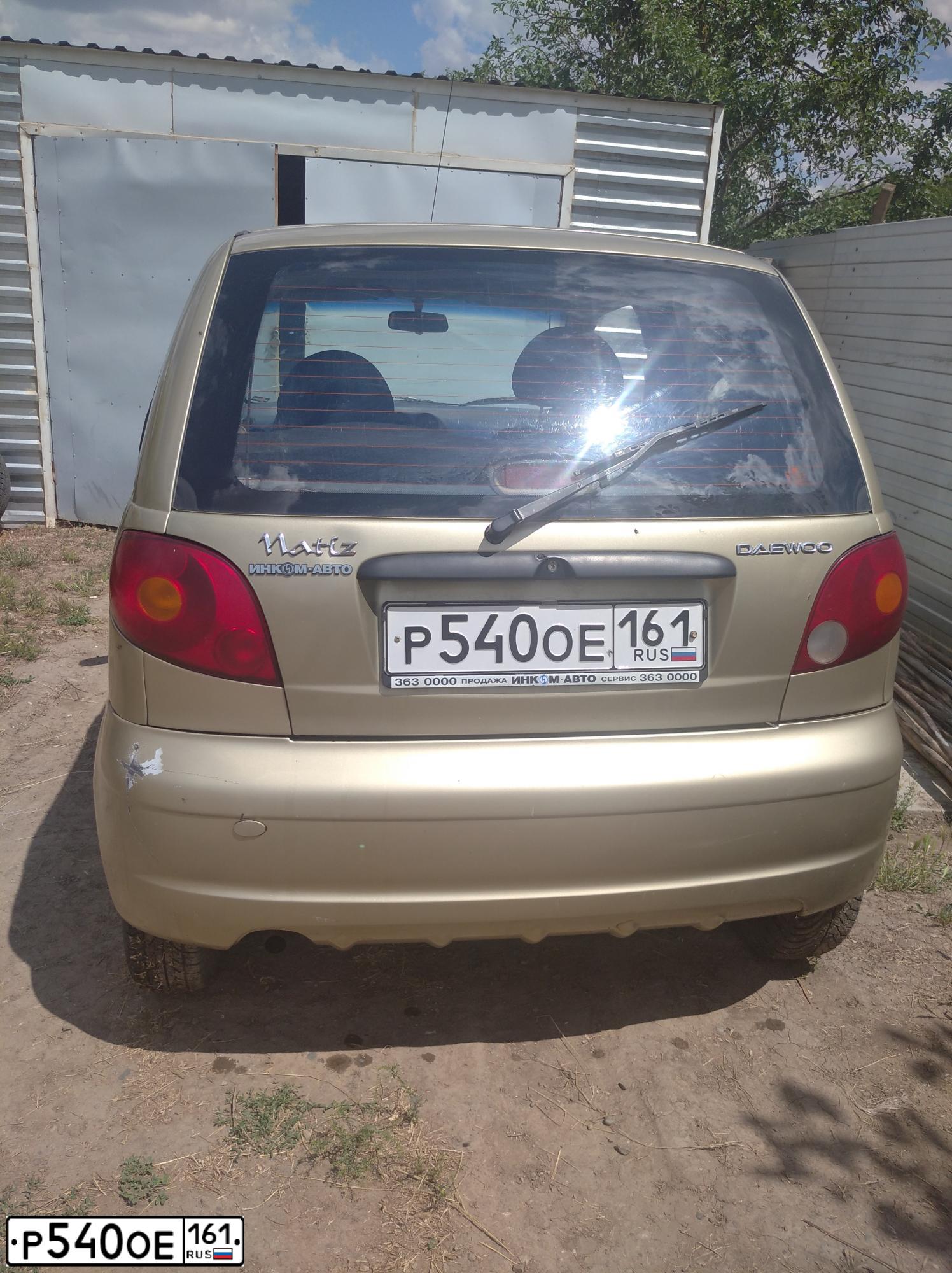 Фото автомобиля DAEWOO MATIZ, 2006 — госномер А590ЕХ180. Цвет: ПЕСОЧНЫЙ