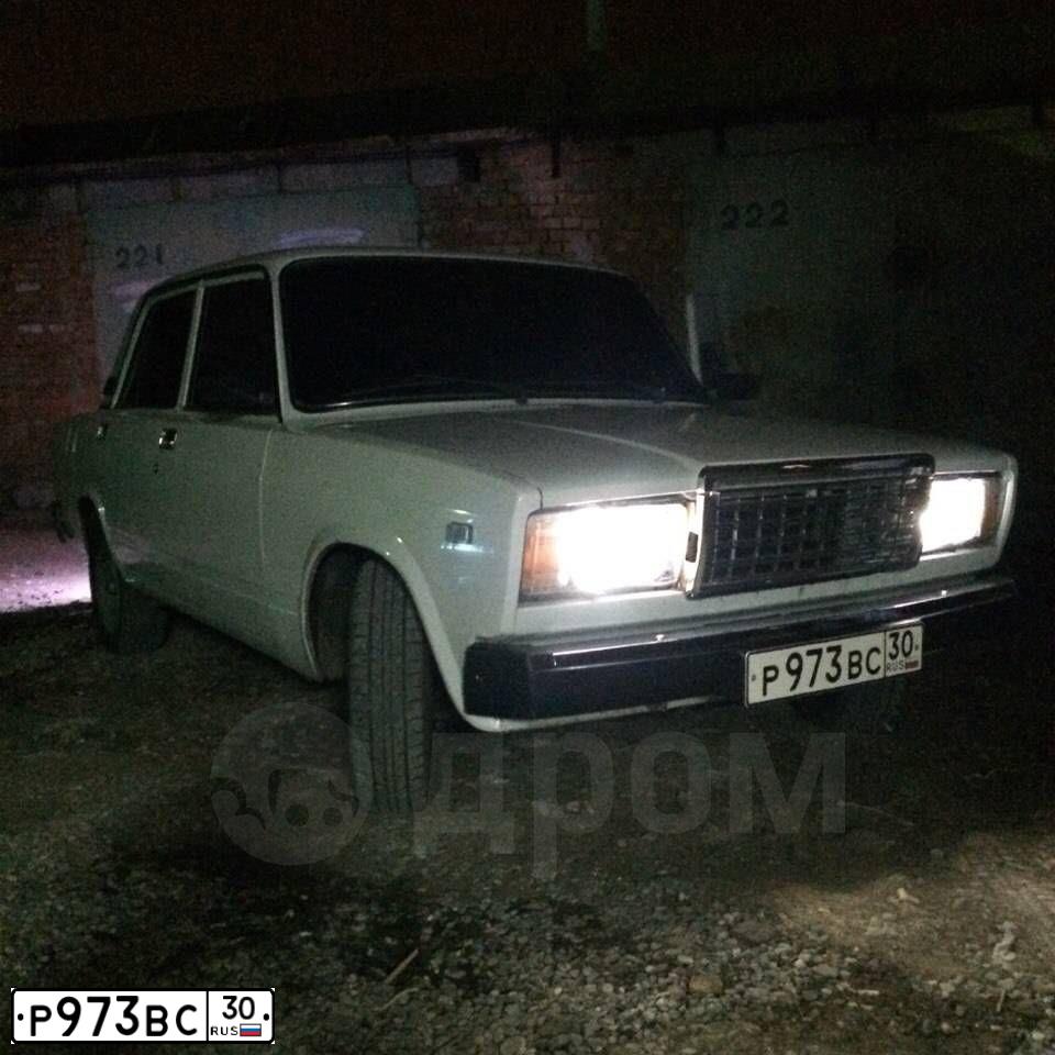 Фото автомобиля LADA 2107, 2005 — госномер Р973ВС30. Цвет: ЯРКО-БЕЛЫЙ
