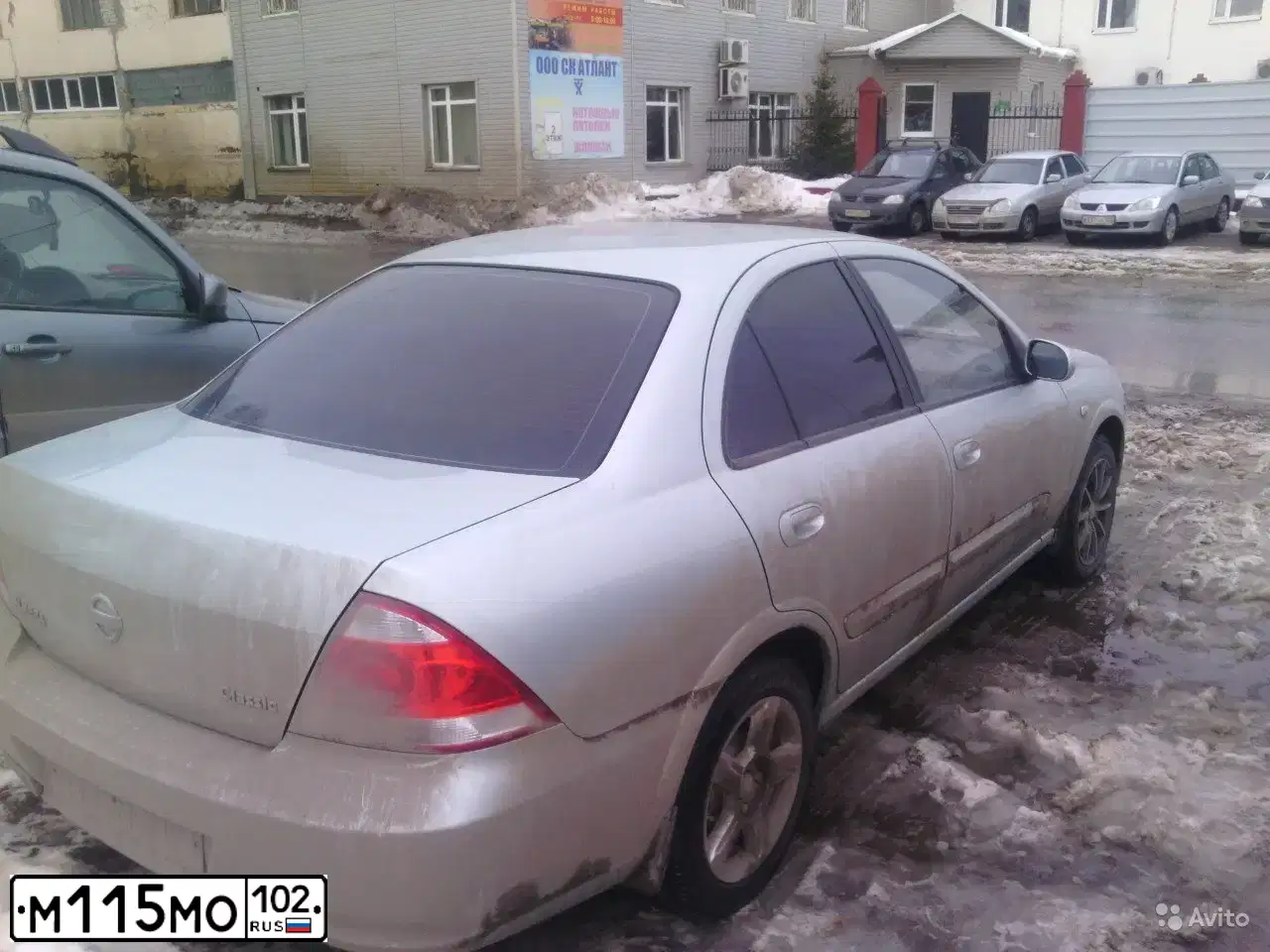 Фото автомобиля NISSAN ALMERA, 2006 — госномер М115МО102. Цвет: Серебристый