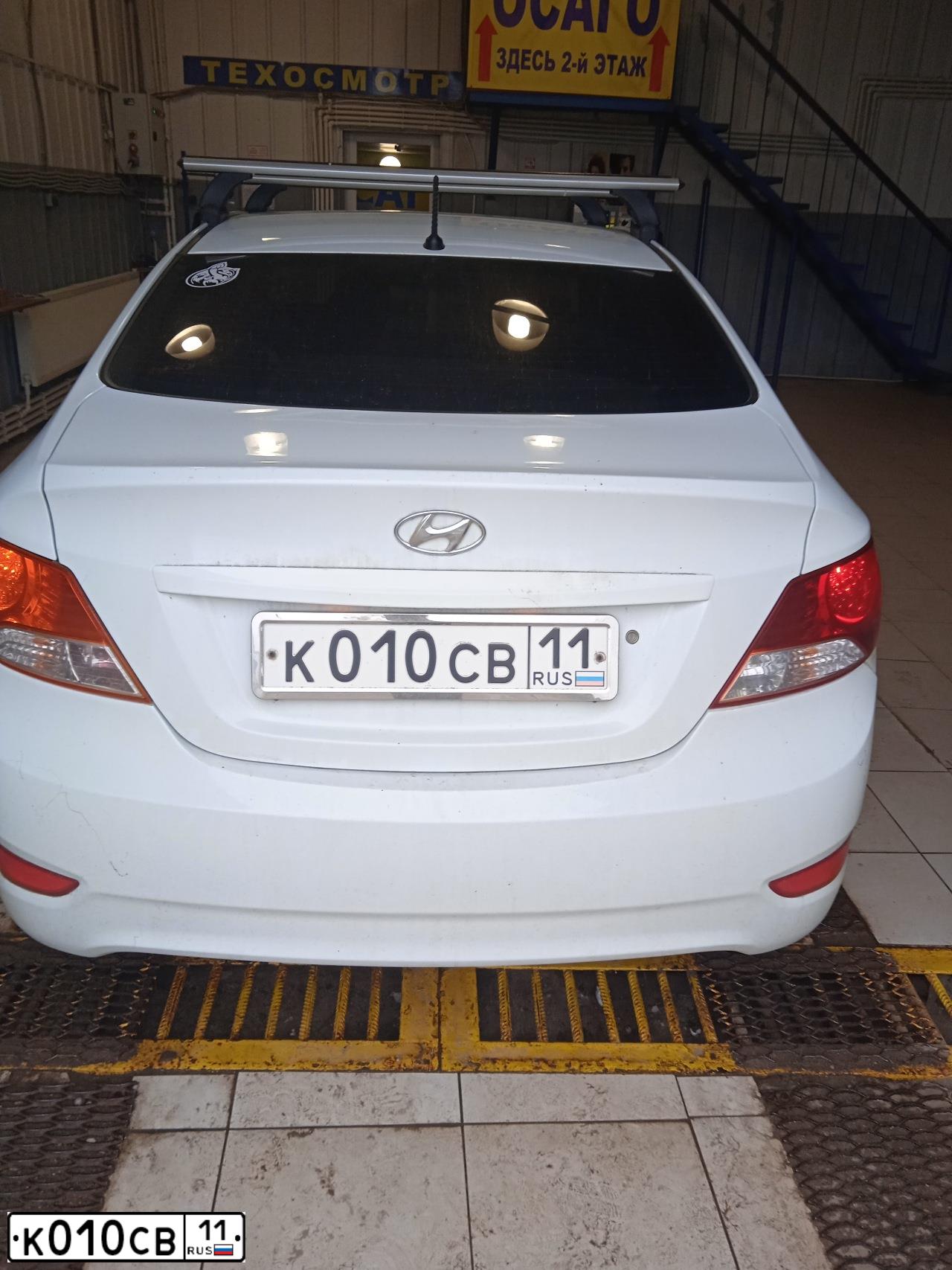 Фото автомобиля HYUNDAI SOLARIS, 2011 — госномер О102СТ18