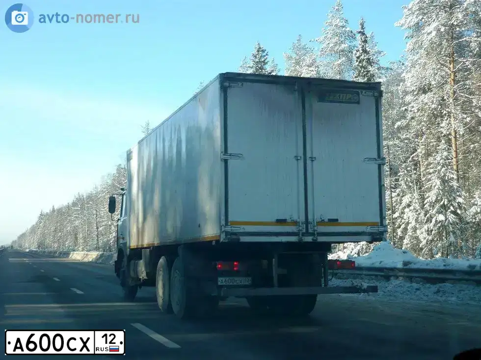 Фото автомобиля MAZ 6303 /6X4/, 2010 — госномер А600СХ12. Цвет: Белый