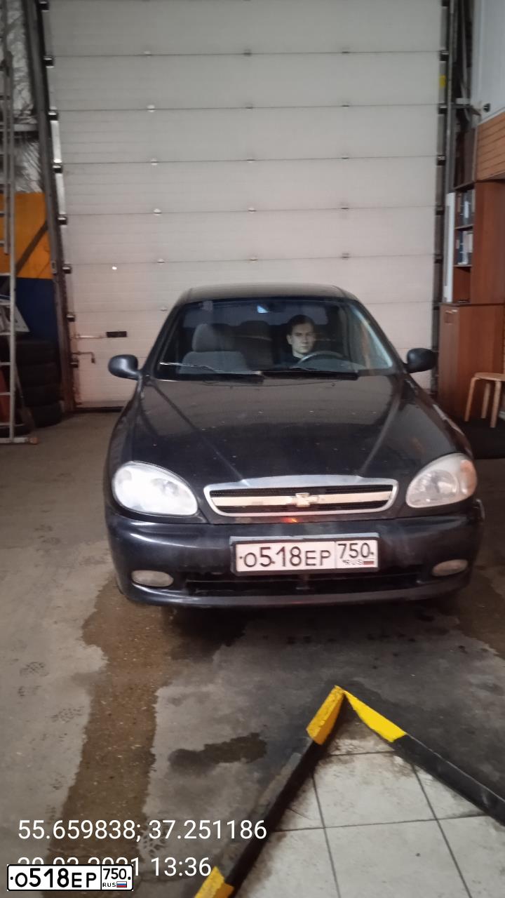 Фото автомобиля CHEVROLET LANOS, 2006 — госномер Н360РО797. Цвет: ЧЕРНЫЙ