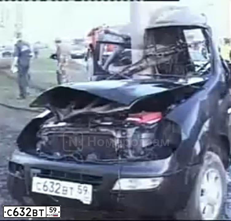 Фото автомобиля SSANGYONG REXTON, 2006 — госномер С632ВТ59. Цвет: ЧЕРНЫЙ МЕТАЛЛИК