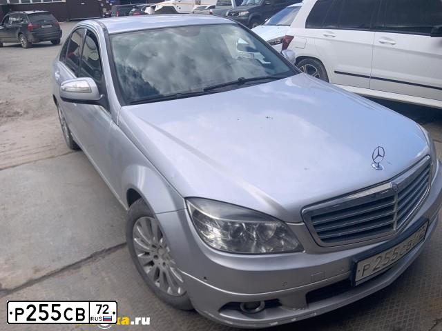 Фото автомобиля MERCEDES C-KLASSE, 2008 — госномер Р255СВ72. Цвет: СЕРЕБРИСТЫЙ