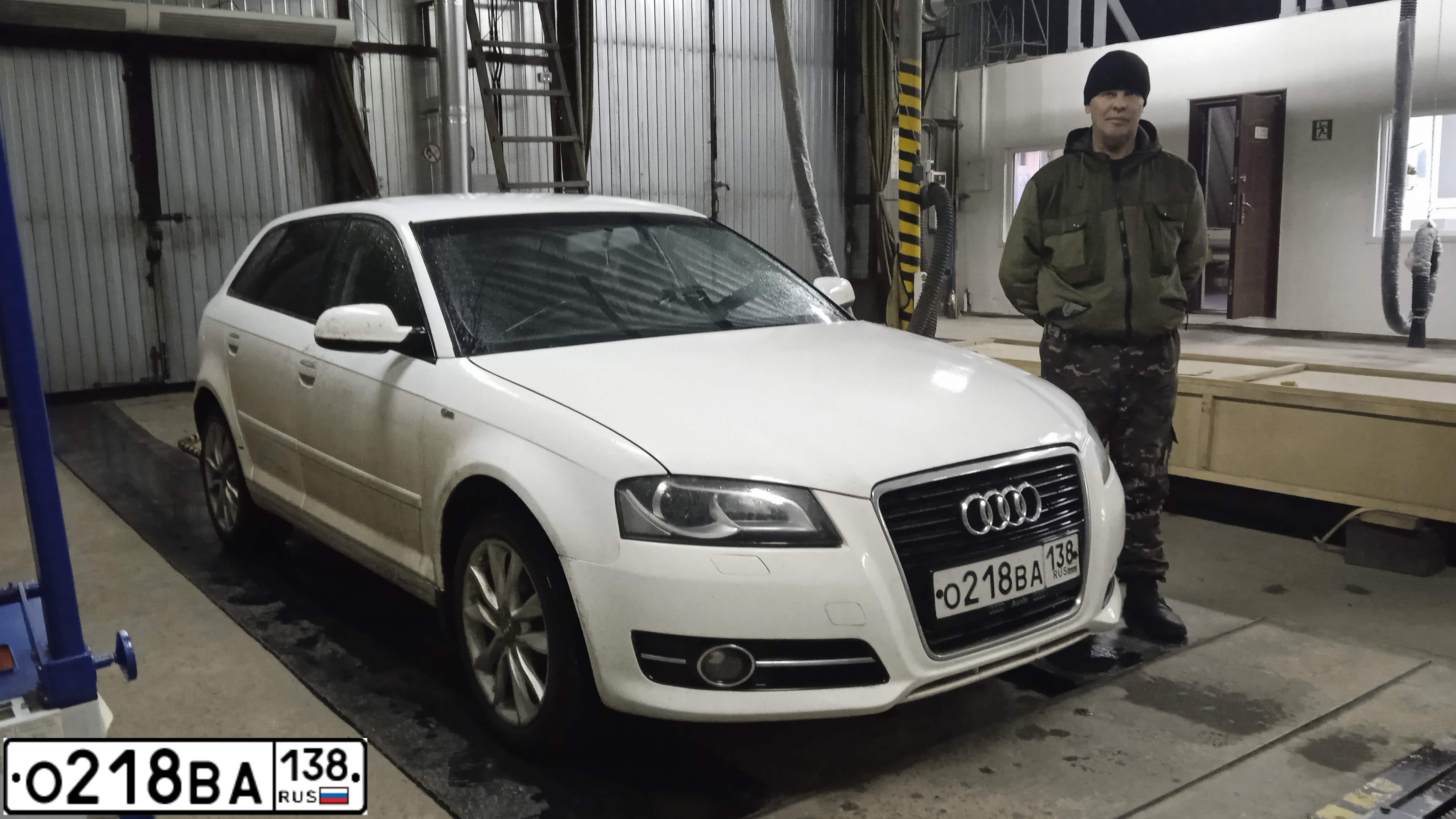 Фото автомобиля AUDI A3, 2011 — госномер В478НС162. Цвет: Белый