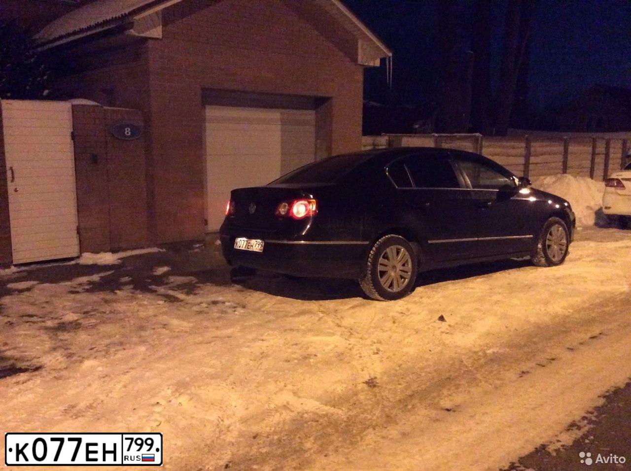 Фото автомобиля VOLKSWAGEN PASSAT, 2008 — госномер К077ЕН799. Цвет: ЧЕРНЫЙ