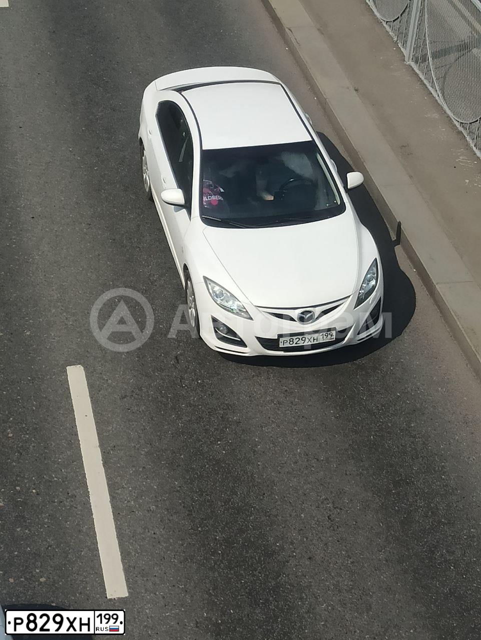 Фото автомобиля MAZDA 6, 2009 — госномер К252НК761. Цвет: БЕЛЫЙ