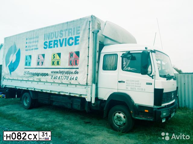 Фото автомобиля MERCEDES ATEGO, 1992 — госномер Н082СХ31. Цвет: Белый