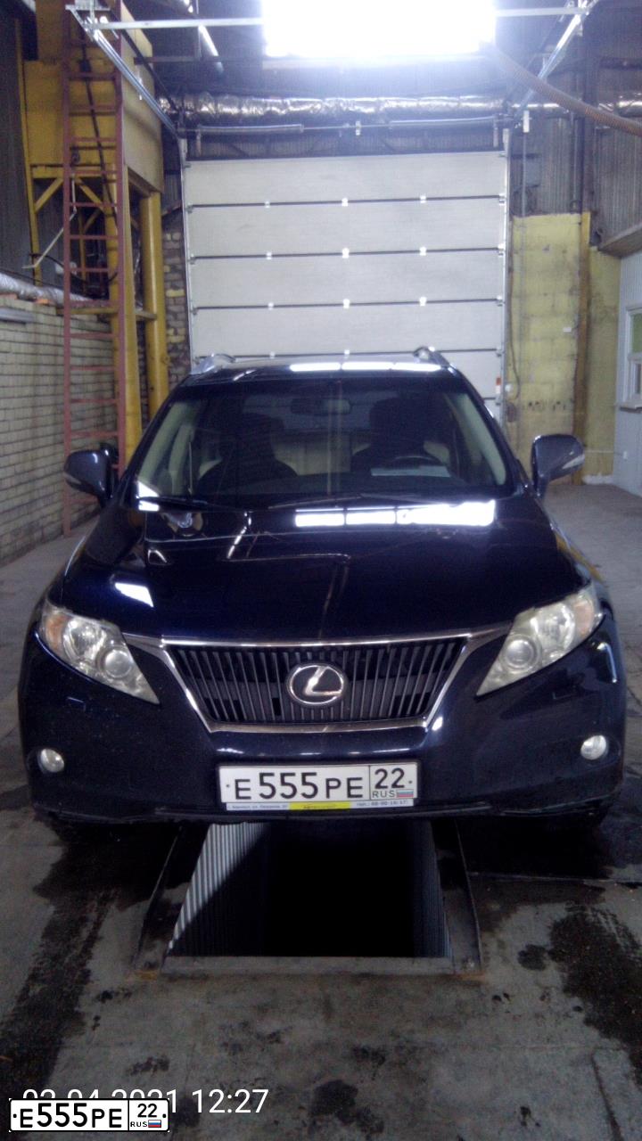 Фото автомобиля LEXUS RX, 2009 — госномер С777ЕР22. Цвет: ЗОЛОТИСТЫЙ