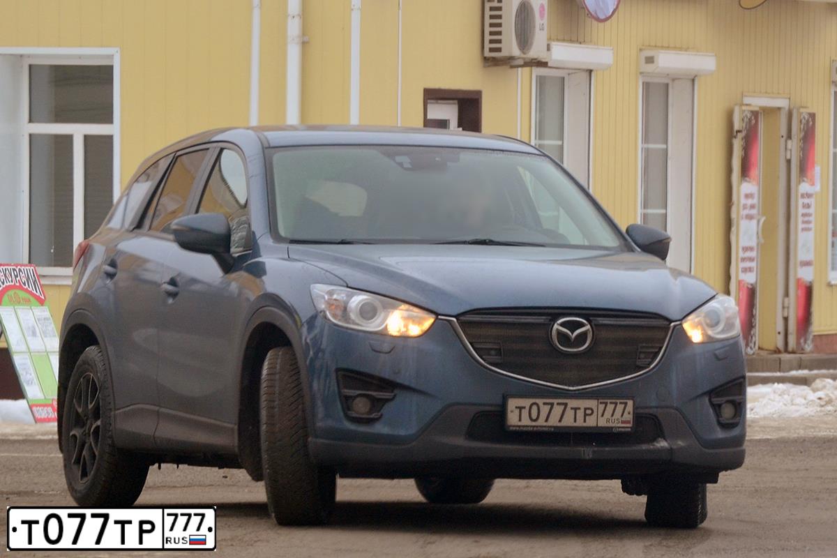 Фото автомобиля MAZDA CX-5, 2016 — госномер Т077ТР777. Цвет: ГОЛУБОЙ