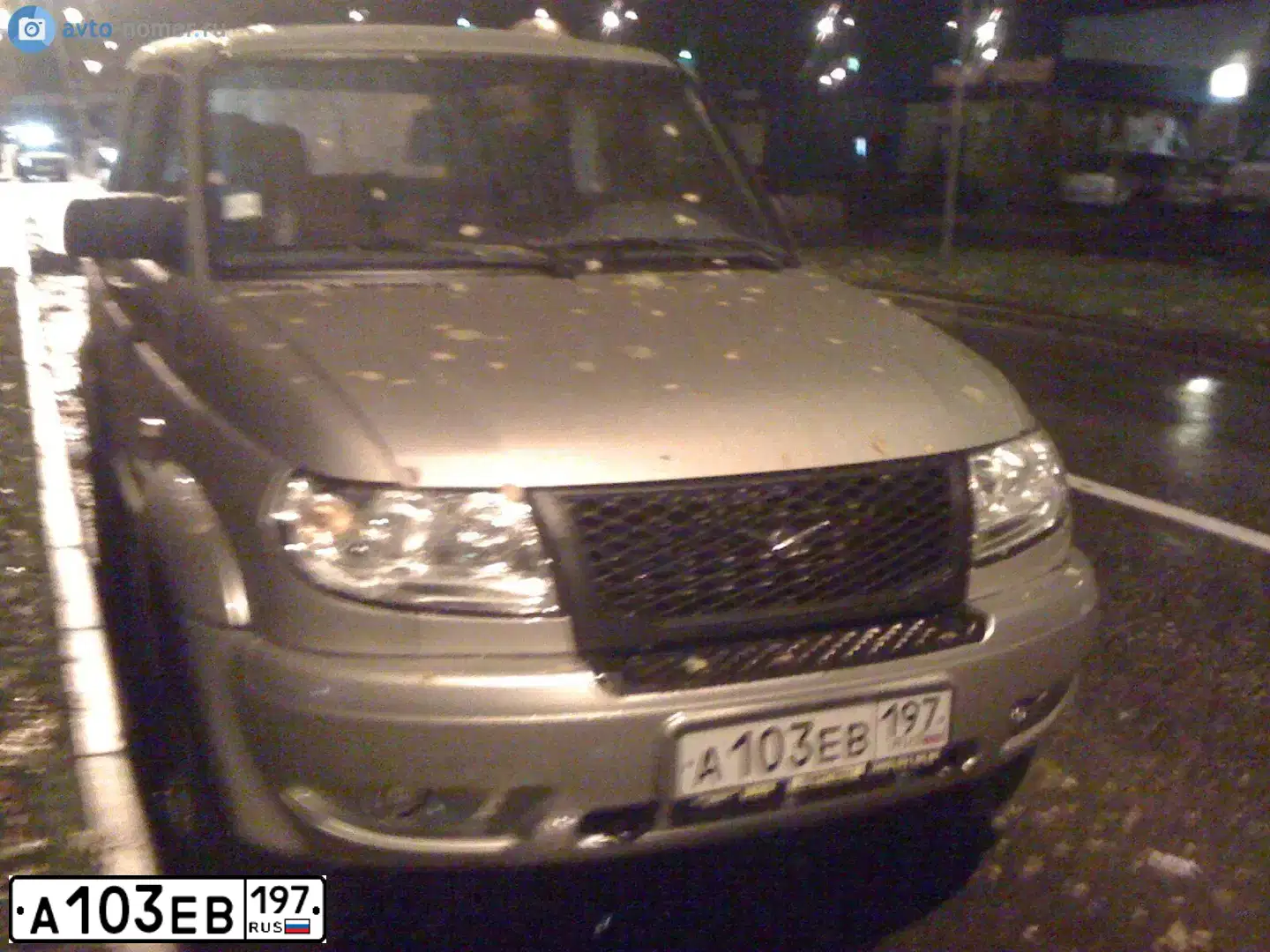Фото автомобиля UAZ PATRIOT, 2010 — госномер К535СА53. Цвет: СЕРЕБ ЖЕЛТ МЕТАЛЛИК
