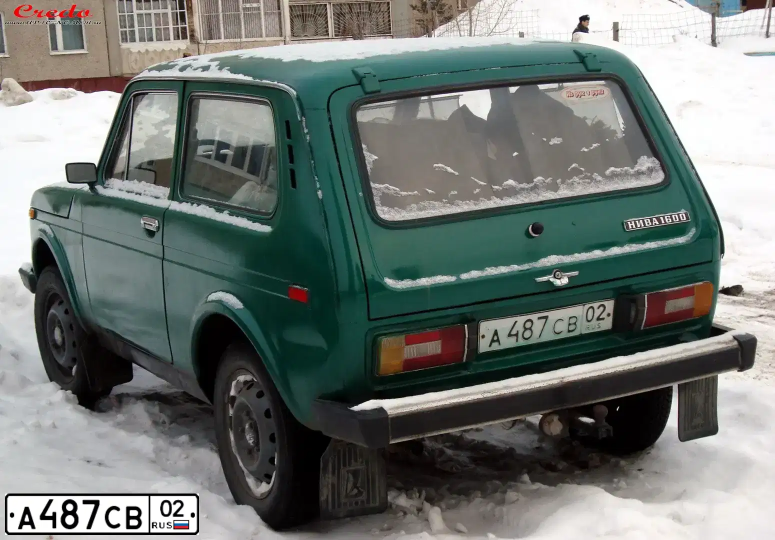 Фото автомобиля VAZ ВАЗ2121, 1989 — госномер А487СВ02. Цвет: КАДМИЙ ЗЕЛЕНЫЙ