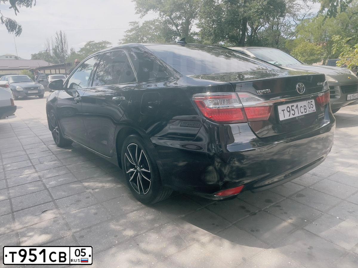 Фото автомобиля TOYOTA CAMRY, 2017 — госномер О231ТА797. Цвет: ЧЕРНЫЙ МЕТАЛЛИК