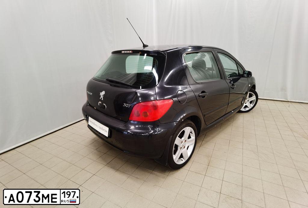 Фото автомобиля PEUGEOT 307, 2003 — госномер О998НМ716. Цвет: ЧЕРНЫЙ