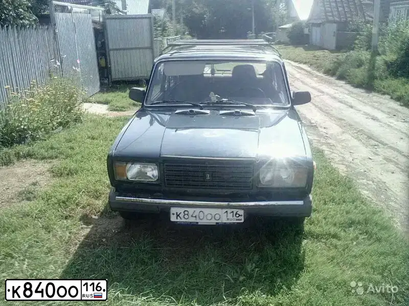 Фото автомобиля LADA 2107, 2008 — госномер А322НР716. Цвет: Темно-зеленый