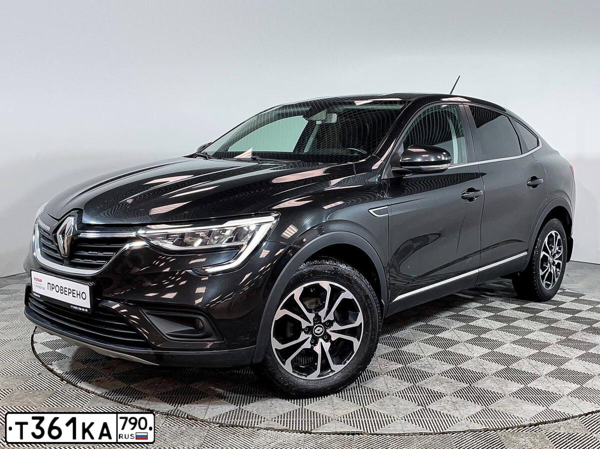 Фото автомобиля RENAULT ARKANA, 2019 — госномер Т504ЕР977. Цвет: ЧЕРНЫЙ