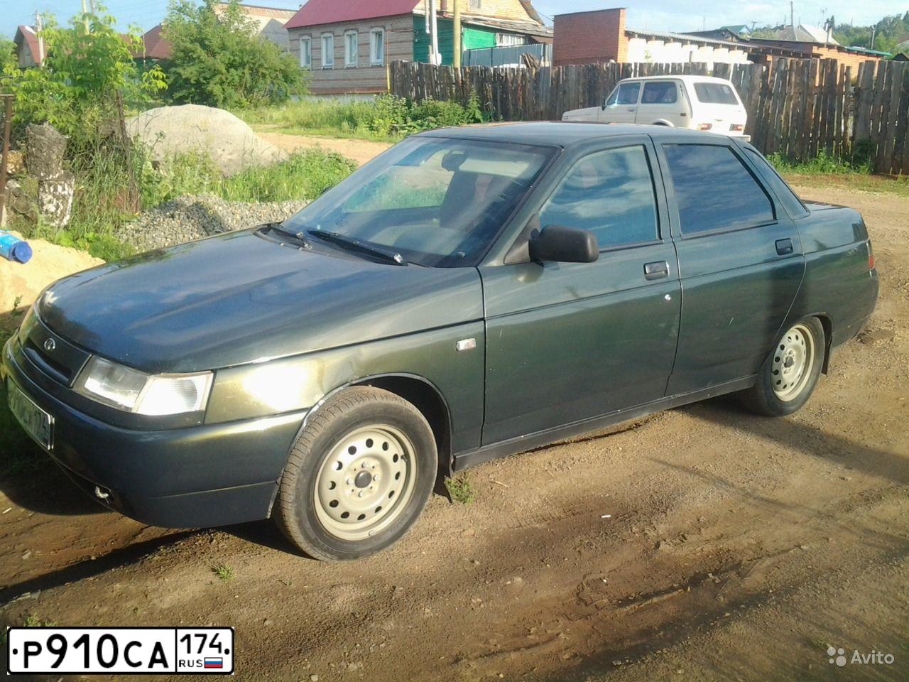 Фото автомобиля LADA 2110, 2006 — госномер Р910СА174. Цвет: ТЕМНО-ЗЕЛЕНЫЙ
