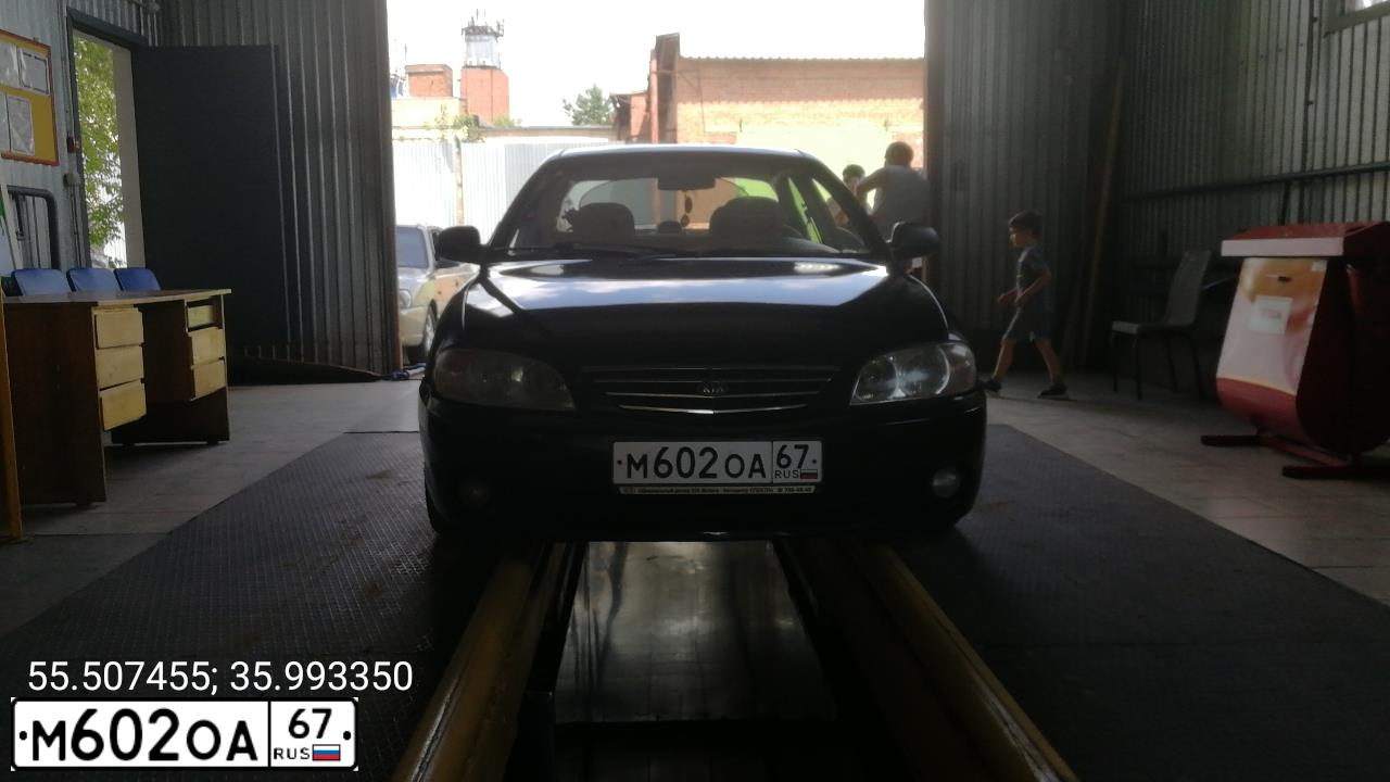 Фото автомобиля KIA SPECTRA, 2009 — госномер Р787ТХ790. Цвет: ЧЕРНЫЙ