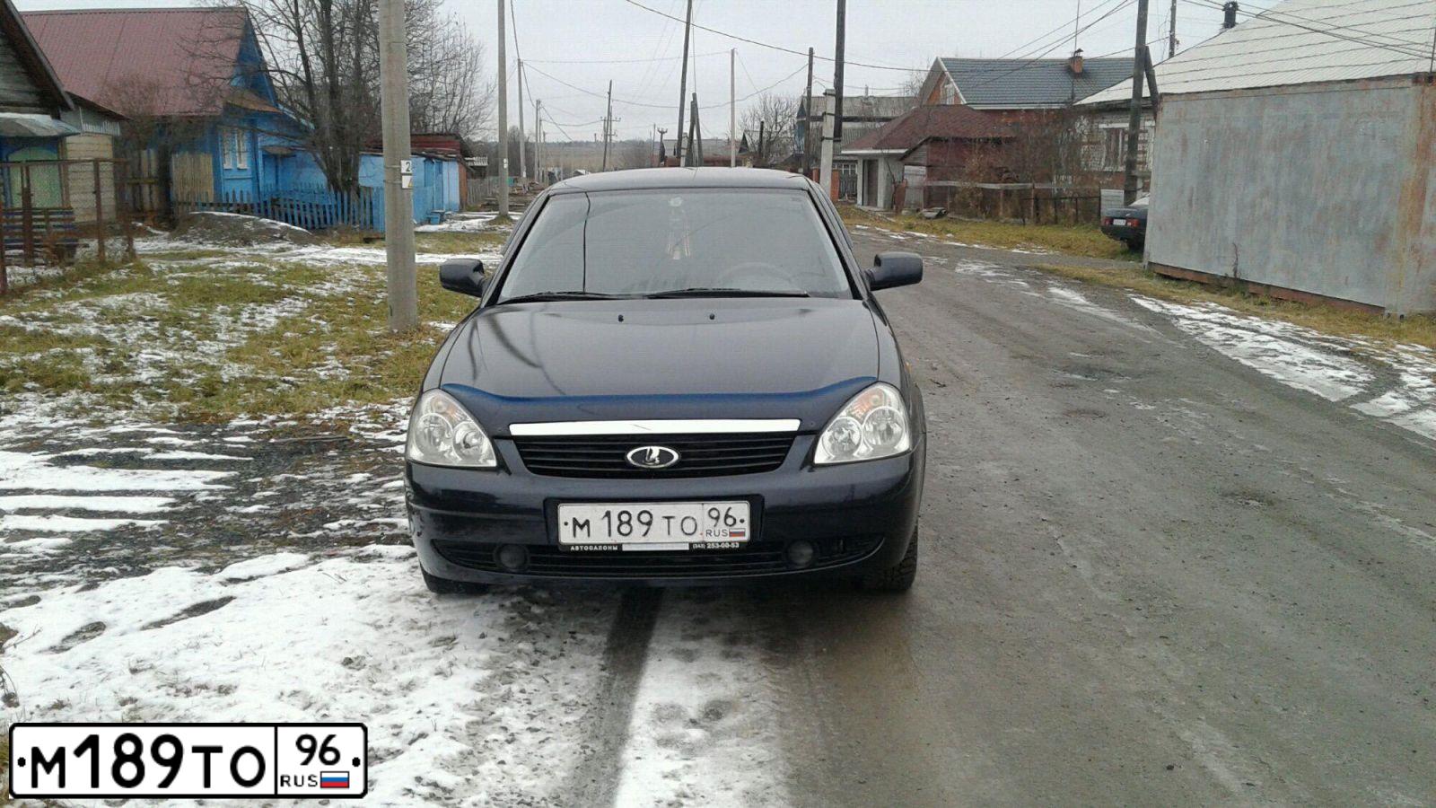 Фото автомобиля LADA 2170 PRIORA, 2008 — госномер М189ТО96. Цвет: ЧЕРНЫЙ