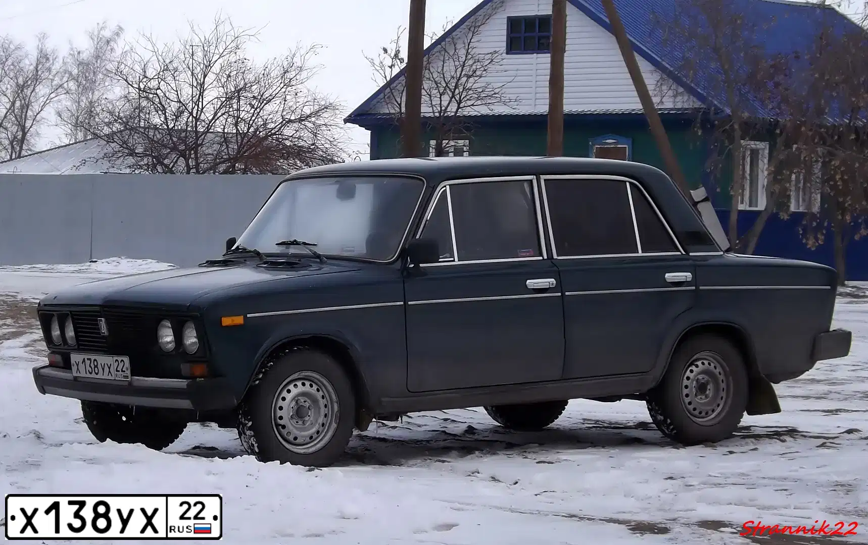 Фото автомобиля LADA 2106, 2001 — госномер Х138УХ22. Цвет: СИНЕ-ЗЕЛЕНЫЙ