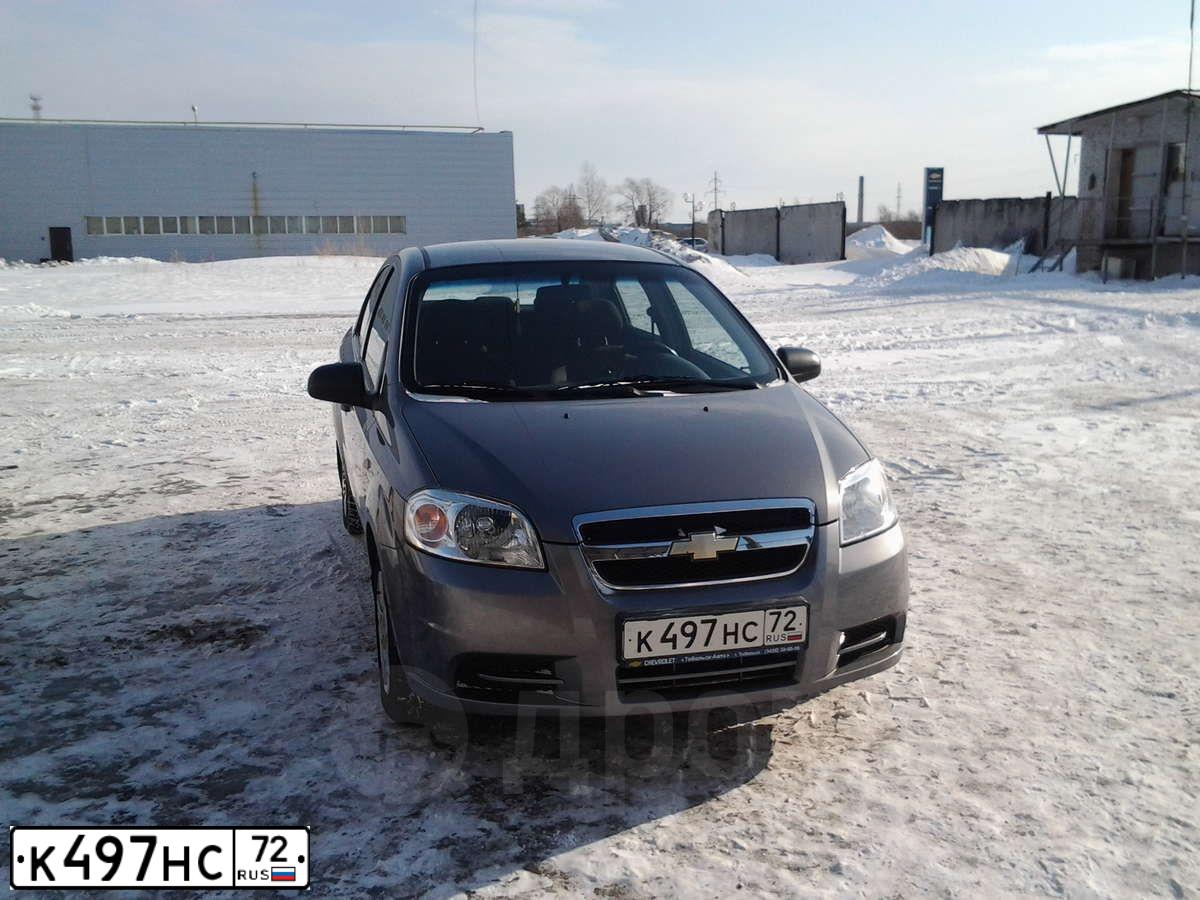 Фото автомобиля CHEVROLET AVEO, 2008 — госномер Х256ТК72. Цвет: Серый