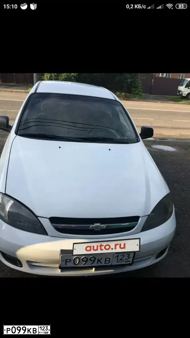 Фото автомобиля CHEVROLET LACETTI, 2012 — госномер К634ВМ193. Цвет: Белый