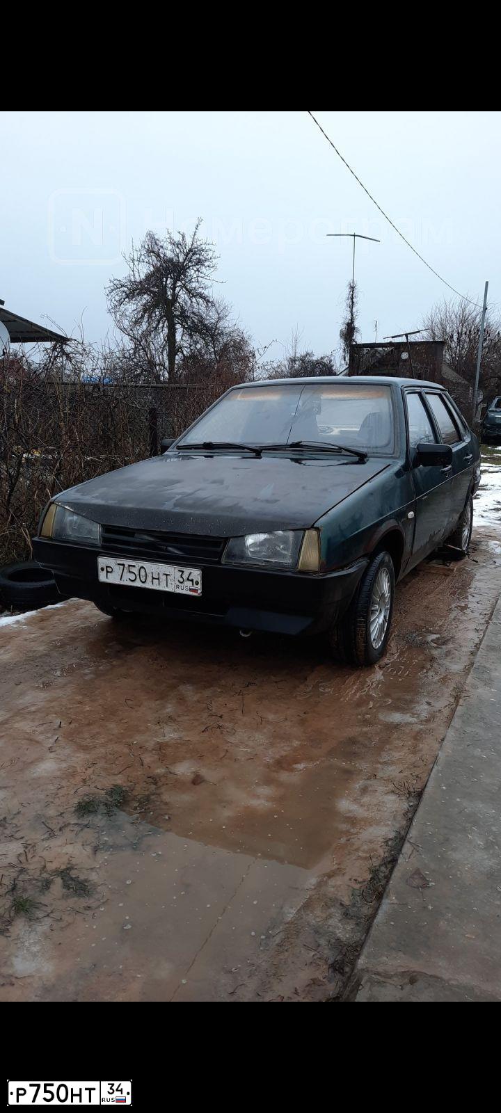 Фото автомобиля LADA 2109 SAMARA, 1996 — госномер Р750НТ34. Цвет: ЗЕЛЕНЫЙ