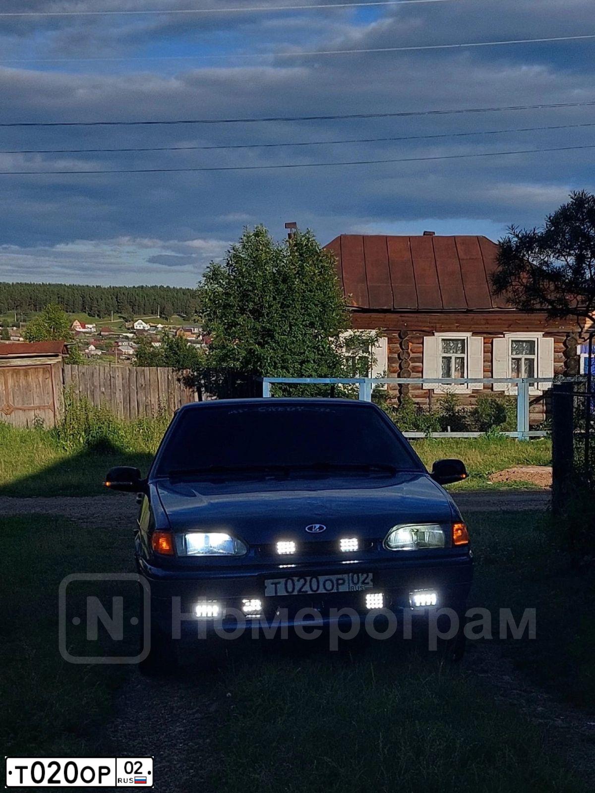 Фото автомобиля LADA 2115 SAMARA, 2004 — госномер Т020ОР02. Цвет: СИНЕ-ЗЕЛЕНЫЙ
